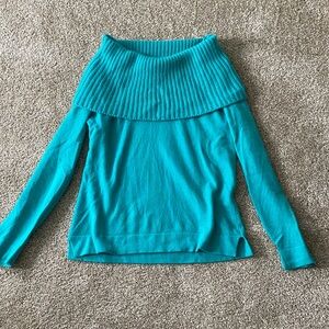 Women’s Teal Cashmere Sweater